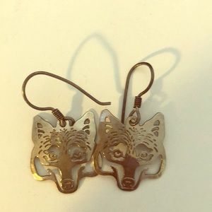 Wolf earrings